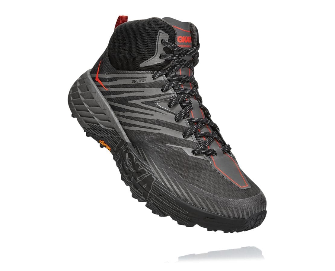 Hoka One One Speedgoat Mid Gore-Tex 2 South Africa - Mens Hiking Boots - Dark Grey,FYTLI-6795